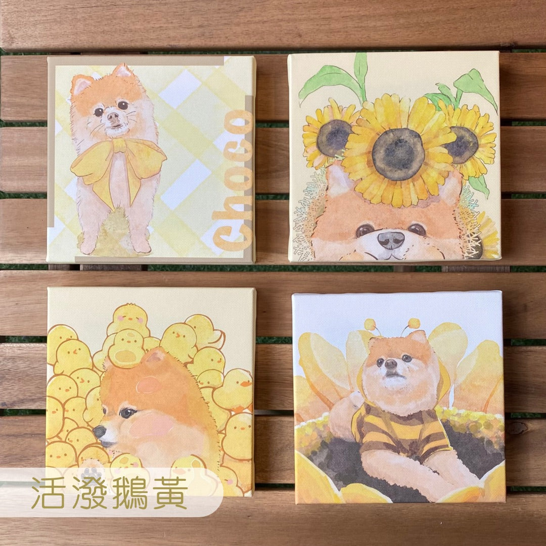 掛住毛毛 掛畫系列(一套四幅)